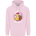 Christmas Bee Merry Funny Novelty Childrens Kids Hoodie Light Pink