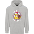 Christmas Bee Merry Funny Novelty Childrens Kids Hoodie Sports Grey