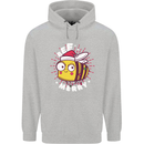 Christmas Bee Merry Funny Novelty Childrens Kids Hoodie Sports Grey