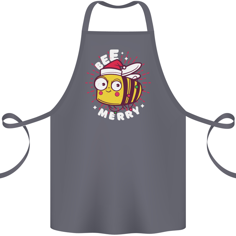 Christmas Bee Merry Funny Novelty Cotton Apron 100% Organic Steel