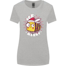 Christmas Bee Merry Funny Novelty Womens Wider Cut T-Shirt Sports Grey