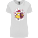 Christmas Bee Merry Funny Novelty Womens Wider Cut T-Shirt White