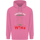 Christmas Better With Wine Funny Alcohol Mens 80% Cotton Hoodie Azelea