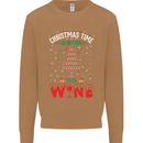 Christmas Better With Wine Funny Alcohol Mens Sweatshirt Jumper Caramel Latte