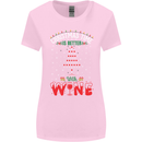 Christmas Better With Wine Funny Alcohol Womens Wider Cut T-Shirt Light Pink