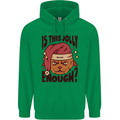 Christmas Cat Is This Jolly Enough Funny Childrens Kids Hoodie Irish Green