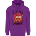 Christmas Cat Is This Jolly Enough Funny Childrens Kids Hoodie Purple