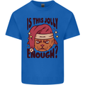 Christmas Cat Is This Jolly Enough Funny Kids T-Shirt Childrens Royal Blue