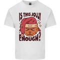 Christmas Cat Is This Jolly Enough Funny Kids T-Shirt Childrens White