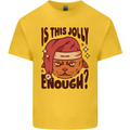 Christmas Cat Is This Jolly Enough Funny Kids T-Shirt Childrens Yellow
