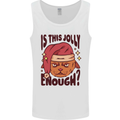 Christmas Cat Is This Jolly Enough Funny Mens Vest Tank Top White