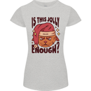 Christmas Cat Is This Jolly Enough Funny Womens Petite Cut T-Shirt Sports Grey