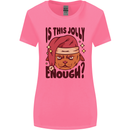 Christmas Cat Is This Jolly Enough Funny Womens Wider Cut T-Shirt Azalea