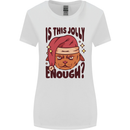 Christmas Cat Is This Jolly Enough Funny Womens Wider Cut T-Shirt White