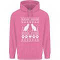 Christmas Cat Meow Purr Funny Xmas Mens 80% Cotton Hoodie Azelea