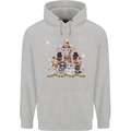 Christmas Cat Tree Funny Xmas Childrens Kids Hoodie Sports Grey
