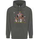 Christmas Cat Tree Funny Xmas Childrens Kids Hoodie Storm Grey