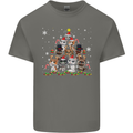 Christmas Cat Tree Funny Xmas Kids T-Shirt Childrens Charcoal