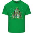 Christmas Cat Tree Funny Xmas Kids T-Shirt Childrens Irish Green