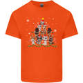 Christmas Cat Tree Funny Xmas Kids T-Shirt Childrens Orange