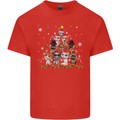 Christmas Cat Tree Funny Xmas Kids T-Shirt Childrens Red