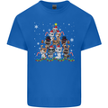 Christmas Cat Tree Funny Xmas Kids T-Shirt Childrens Royal Blue