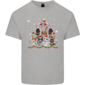Christmas Cat Tree Funny Xmas Kids T-Shirt Childrens Sports Grey