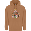 Christmas Cat Tree Funny Xmas Mens 80% Cotton Hoodie Caramel Latte