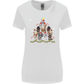 Christmas Cat Tree Funny Xmas Womens Wider Cut T-Shirt White