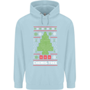Christmas Chemistry Tree Funny Xmas Science Childrens Kids Hoodie Light Blue