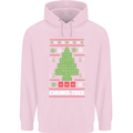 Christmas Chemistry Tree Funny Xmas Science Childrens Kids Hoodie Light Pink