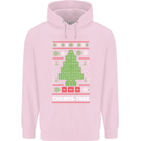 Christmas Chemistry Tree Funny Xmas Science Childrens Kids Hoodie Light Pink