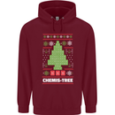 Christmas Chemistry Tree Funny Xmas Science Childrens Kids Hoodie Maroon