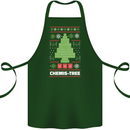 Christmas Chemistry Tree Funny Xmas Science Cotton Apron 100% Organic Forest Green