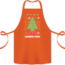 Christmas Chemistry Tree Funny Xmas Science Cotton Apron 100% Organic Orange