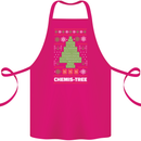 Christmas Chemistry Tree Funny Xmas Science Cotton Apron 100% Organic Pink
