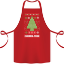 Christmas Chemistry Tree Funny Xmas Science Cotton Apron 100% Organic Red