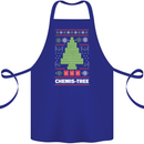 Christmas Chemistry Tree Funny Xmas Science Cotton Apron 100% Organic Royal Blue