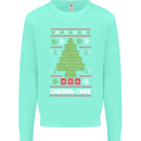 Christmas Chemistry Tree Funny Xmas Science Kids Sweatshirt Jumper Peppermint