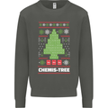 Christmas Chemistry Tree Funny Xmas Science Kids Sweatshirt Jumper Storm Grey