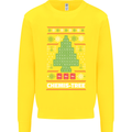 Christmas Chemistry Tree Funny Xmas Science Kids Sweatshirt Jumper Yellow