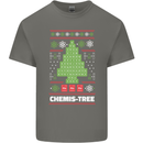 Christmas Chemistry Tree Funny Xmas Science Kids T-Shirt Childrens Charcoal