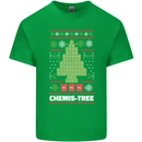 Christmas Chemistry Tree Funny Xmas Science Kids T-Shirt Childrens Irish Green