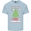 Christmas Chemistry Tree Funny Xmas Science Kids T-Shirt Childrens Light Blue