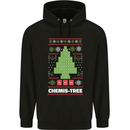 Christmas Chemistry Tree Funny Xmas Science Mens 80% Cotton Hoodie Black