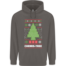 Christmas Chemistry Tree Funny Xmas Science Mens 80% Cotton Hoodie Charcoal