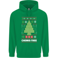 Christmas Chemistry Tree Funny Xmas Science Mens 80% Cotton Hoodie Irish Green