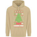 Christmas Chemistry Tree Funny Xmas Science Mens 80% Cotton Hoodie Sand