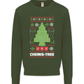 Christmas Chemistry Tree Funny Xmas Science Mens Sweatshirt Jumper Forest Green