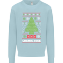 Christmas Chemistry Tree Funny Xmas Science Mens Sweatshirt Jumper Light Blue